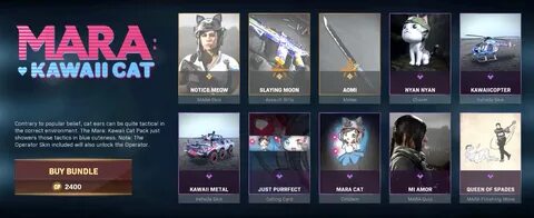 Warzone Mara Kawaii Cat Bundle - Contents & Details Call of 