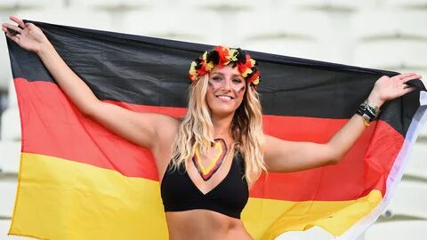 A Germany fan poses - Saturday, 21 June 2014 - Makaleci