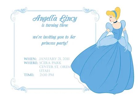 Cinderella Birthday Invitation ← Wedding Invitation Template
