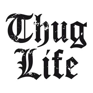 Thug Life Text Logo Big transparent PNG - StickPNG