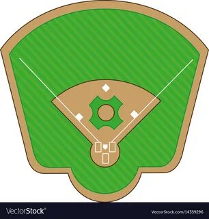 Baseball diamond field icon Royalty Free Vector Image