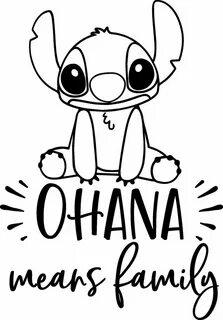 Disney Inspired Lilo and Stitch Ohana Means Family Vinyl Dec