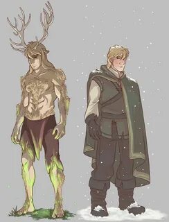 The Stag and the Maiden - Kristoff Disney fan art, Character
