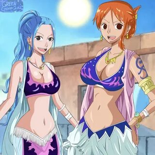 Xbooru - 2girls big breasts blue eyes blue hair breasts gree