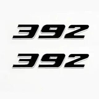 Amazon.com: Yoaoo 2X Black 392 Emblem Badge Alloy Decal 3D L