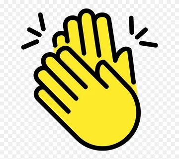 Clapping Hands Emoji Clipart - Svg Hands Clapping - Png Down
