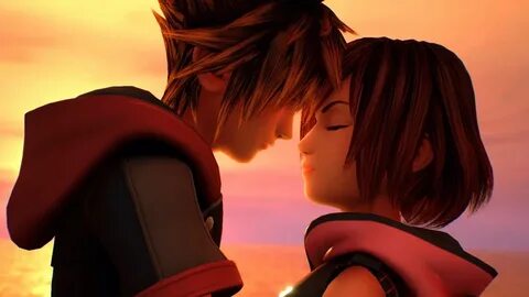 Sora & Kairi Kiss the Girl (Data Greeting) - YouTube