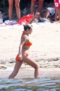 CHELSY DAVY in Bikini on the Beach in St Tropez 07/09/2017 -
