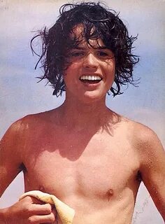 Shirtless Donny Osmond at the beach, 1973 Donny osmond, Osmo