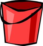 Free Red Bucket Free Painting - Cleaning Supplies Clip Art -