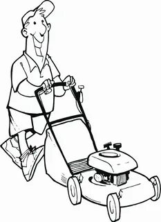 Free Lawn Mower Coloring Pages