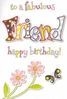 to a special friend birthday card cute traditional female - 