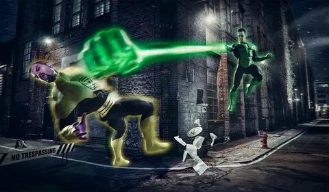 Green Lantern vs Sinestro Behance