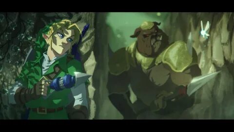 The Legend of Zelda: OoT- Link vs Moblin Legend of zelda, Ze