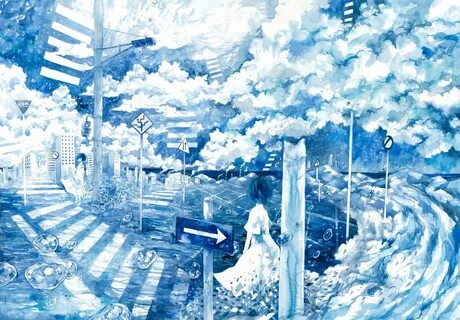 Снежный фон аниме - 55 фото