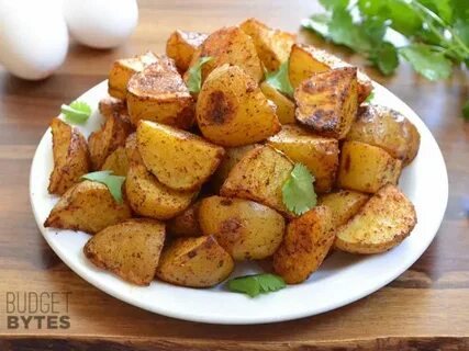 Chili Roasted Potatoes - Budget Bytes Potato dishes, Roasted