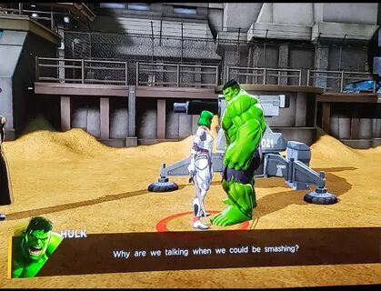 Hulk ask for consent then smash