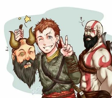GOW Mimir & Atreus & Kratos God of war, Kratos god of war, A