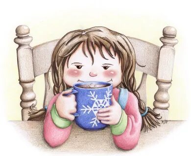drinking hot cocoa clipart - Clip Art Library