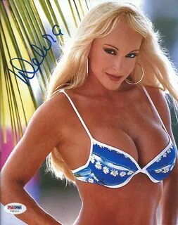 High Quality Autograph - Blue Bikini - Former WWE Diva... De