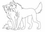 Wolf Couple Cute wolf drawings, Wolf sketch, Cute animal dra