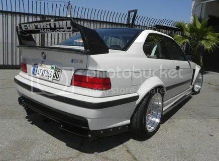 BMW E36 GT Low Rise Adjustable Rear Wing Spoiler! Lower Vers