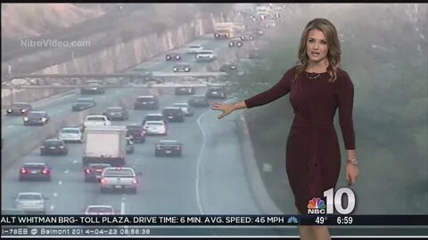 Jillian Mele Nude in Jillian Mele NBC10 Traffic Babe - Video