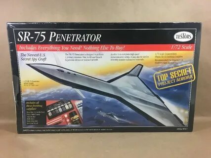 Купить 1:72 Testors SR-75 Penetrator -The Newest U.S. Secret