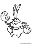 Mr Crabs Colouring Pages Sketch Coloring Page