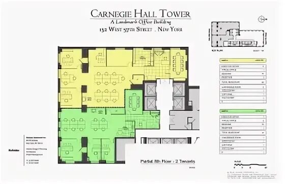 Carnegie Hall Tower - 152 West 57th Street Floor 8 Space 850