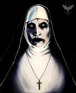 The Conjuring 2 The Nun Oil Painting Print Etsy Dark art pho