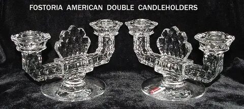 FOSTORIA American Double Candleholders For Sale Antiques.com