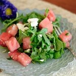 TRIED- Watermelon Feta and Arugula/lettuce Salad GREAT for t