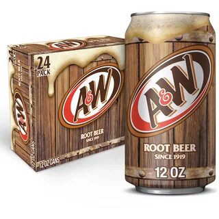 A&W Caffeine-Free, Low Sodium Root Beer Soda Pop, 12 Fl Oz, 