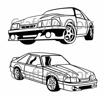 Fox Body Mustang Drawing at GetDrawings Free download