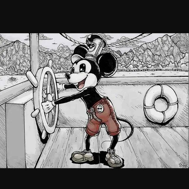 Mickey with an anime twist.