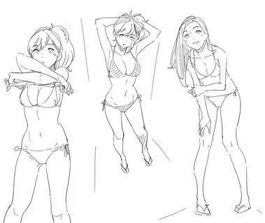 How to Draw A Bikini (51 photos) " Рисунки для срисовки и не