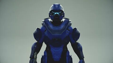 HALO 5 spartan athlon armor 3D model rigged CGTrader