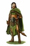 Male Wild Elf Druid - Pathfinder PFRPG DND D&D 3.5 5th ed d2