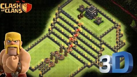 Clash Of Clans TH9 Troll Game Base "STAIRCASE OF HEAVEN" Epi