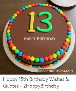 13 HAPPY BIRTHDAY 2HAPPYBIRTHDAYCOM Happy 13th Birthday Wish