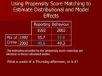 Using Matching Techniques with Pooled Cross-sectional Data P
