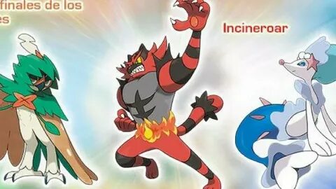 Filtran los stats de Decidueye, Incineroar y Primarina en Po