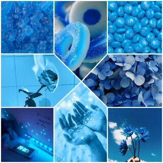 Light Blue Aesthetic Collage Computer Wallpaper - Sportsila.