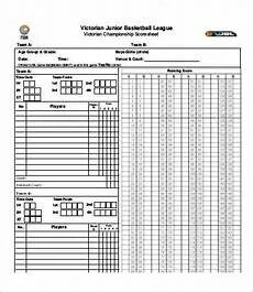 Basketball Score Sheet - Undangan.org