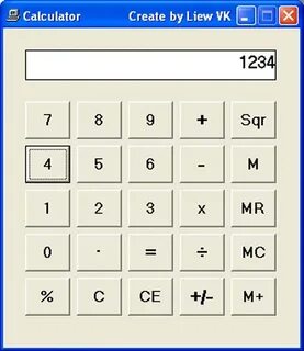 Advanced Calculator created using visual basic 6