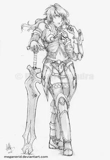 Female Warrior Yuki by MeganeRid Warrior drawing, Female war