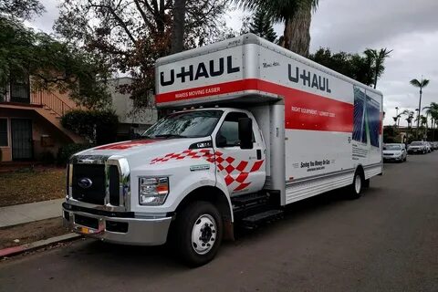 U-Haul New Ford F-Series medium duty truck in San Diego. So 