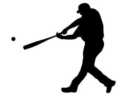 softball girl batter silhouette