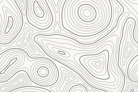 Map of heights seamless pattern. Contour topographic maps, r